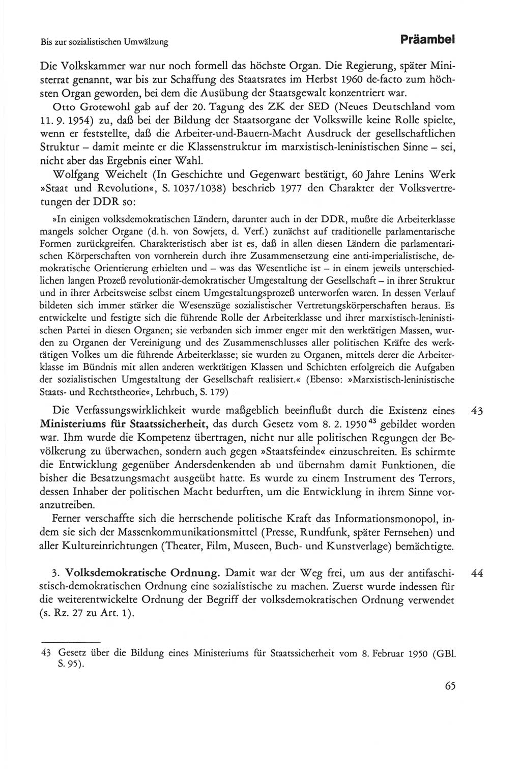 Die sozialistische Verfassung der Deutschen Demokratischen Republik (DDR), Kommentar 1982, Seite 65 (Soz. Verf. DDR Komm. 1982, S. 65)