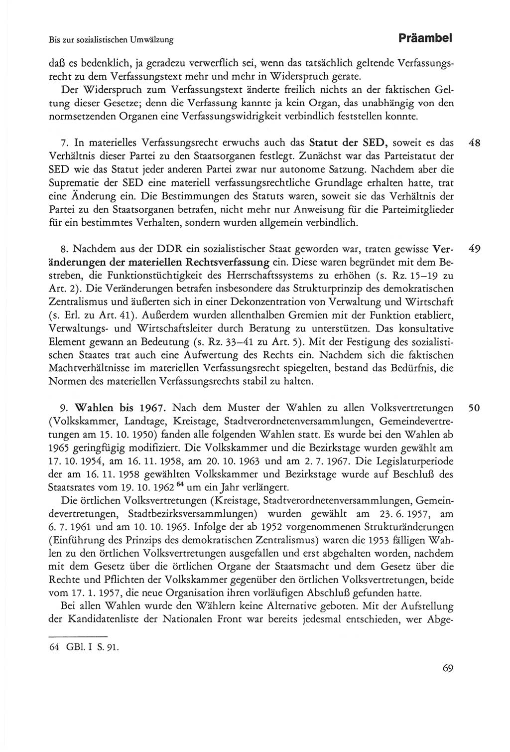 Die sozialistische Verfassung der Deutschen Demokratischen Republik (DDR), Kommentar 1982, Seite 69 (Soz. Verf. DDR Komm. 1982, S. 69)