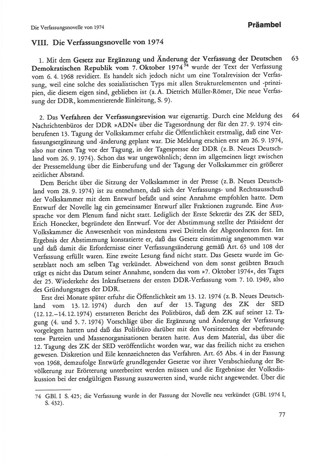 Die sozialistische Verfassung der Deutschen Demokratischen Republik (DDR), Kommentar 1982, Seite 77 (Soz. Verf. DDR Komm. 1982, S. 77)