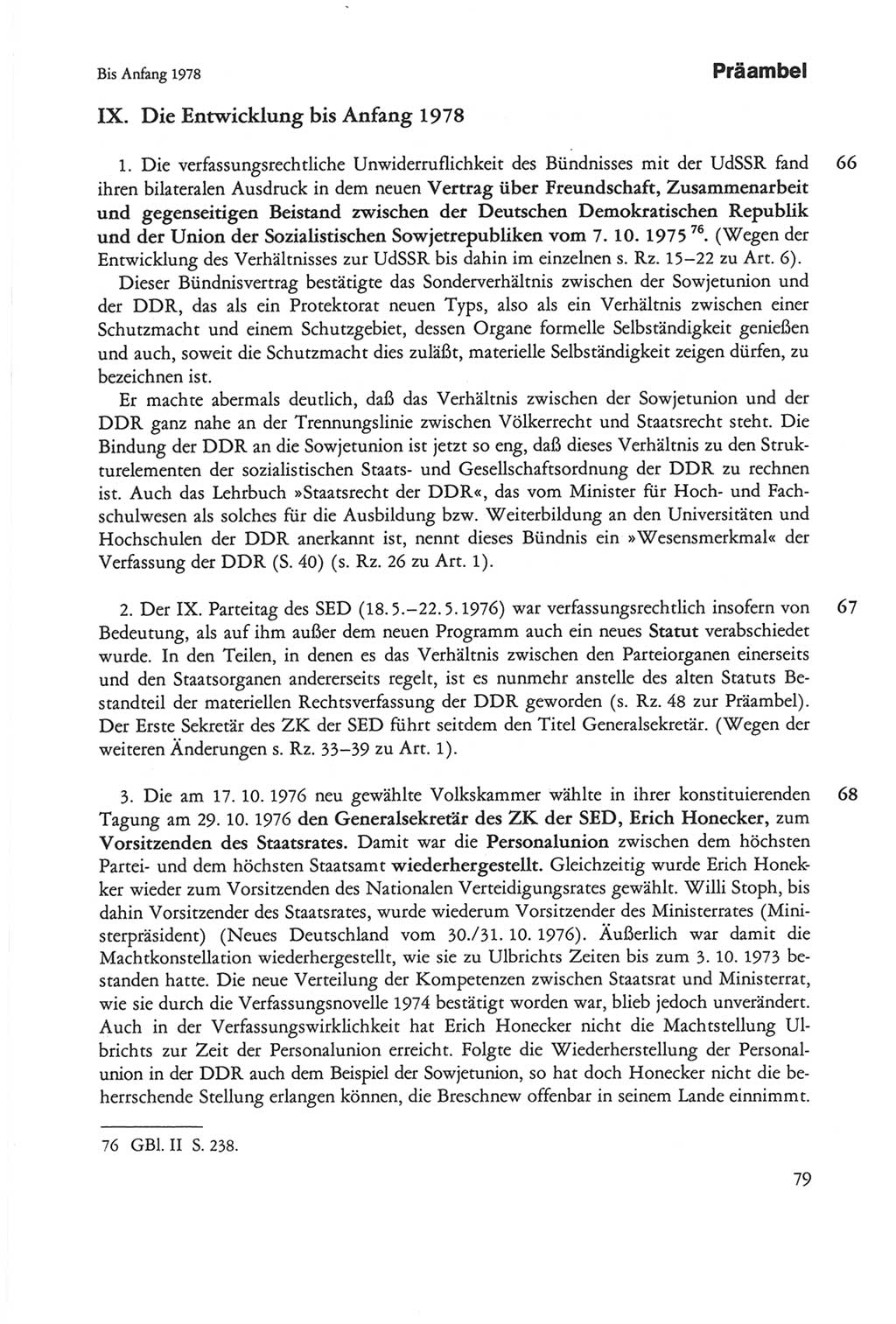 Die sozialistische Verfassung der Deutschen Demokratischen Republik (DDR), Kommentar 1982, Seite 79 (Soz. Verf. DDR Komm. 1982, S. 79)