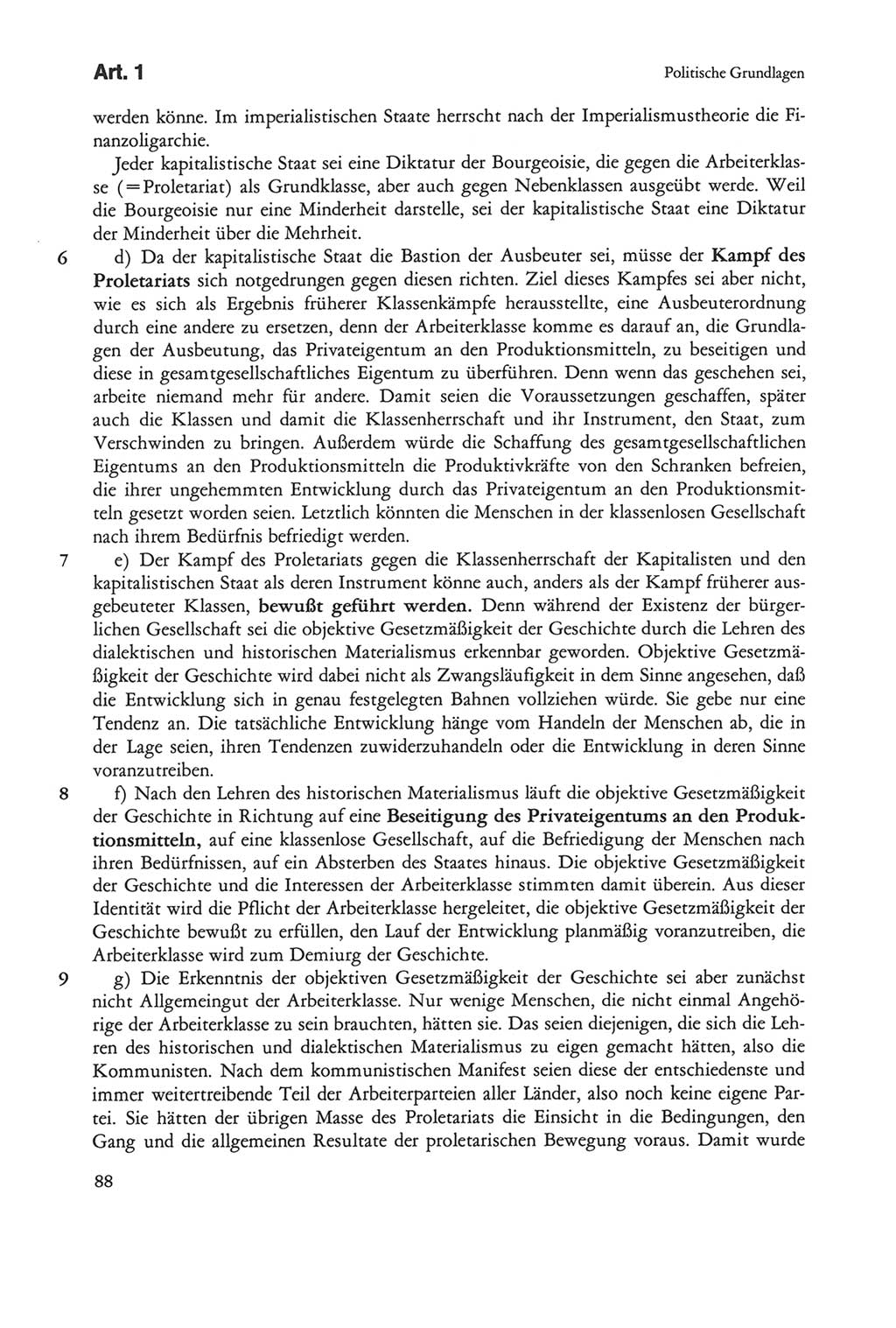 Die sozialistische Verfassung der Deutschen Demokratischen Republik (DDR), Kommentar 1982, Seite 88 (Soz. Verf. DDR Komm. 1982, S. 88)