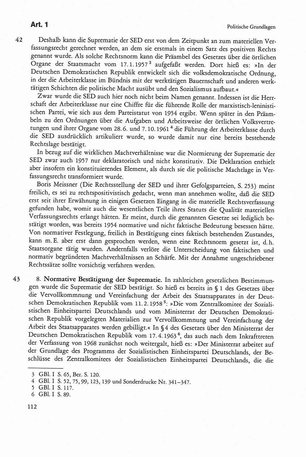 Die sozialistische Verfassung der Deutschen Demokratischen Republik (DDR), Kommentar 1982, Seite 112 (Soz. Verf. DDR Komm. 1982, S. 112)