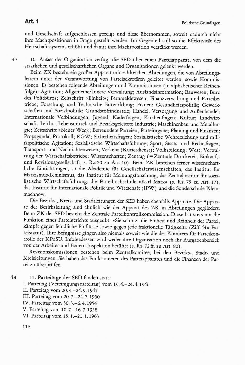 Die sozialistische Verfassung der Deutschen Demokratischen Republik (DDR), Kommentar 1982, Seite 116 (Soz. Verf. DDR Komm. 1982, S. 116)
