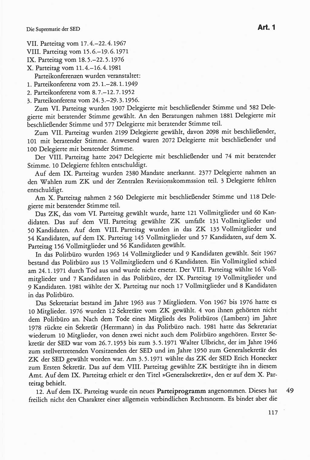 Die sozialistische Verfassung der Deutschen Demokratischen Republik (DDR), Kommentar 1982, Seite 117 (Soz. Verf. DDR Komm. 1982, S. 117)