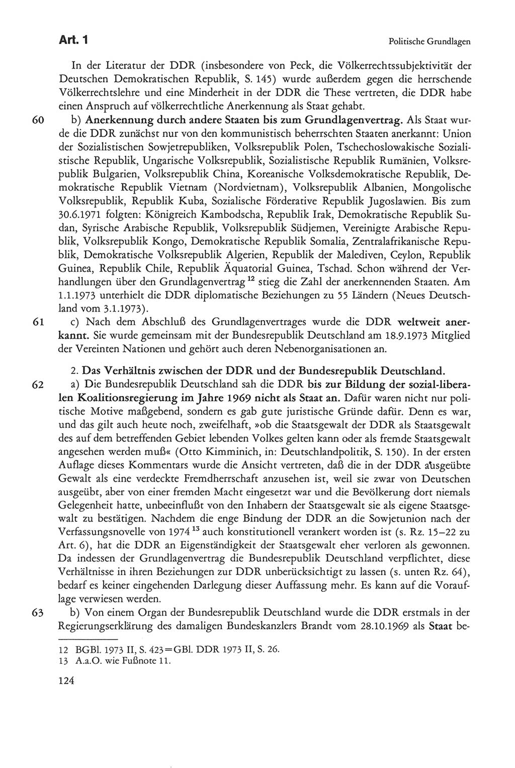 Die sozialistische Verfassung der Deutschen Demokratischen Republik (DDR), Kommentar 1982, Seite 124 (Soz. Verf. DDR Komm. 1982, S. 124)