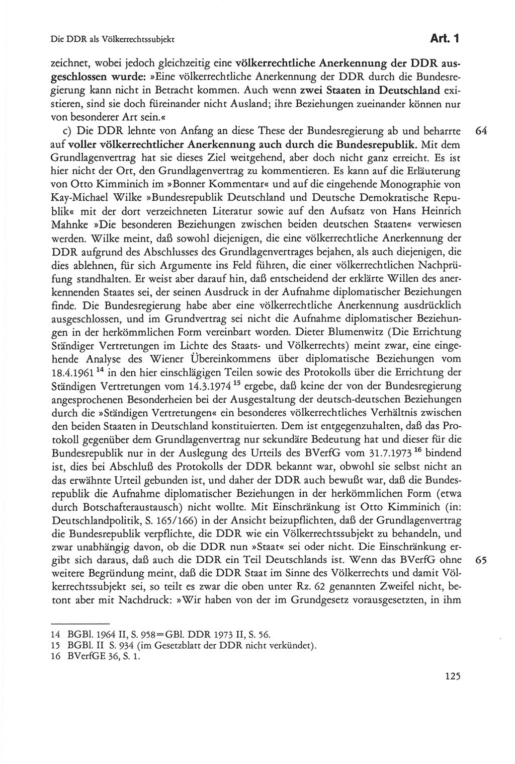 Die sozialistische Verfassung der Deutschen Demokratischen Republik (DDR), Kommentar 1982, Seite 125 (Soz. Verf. DDR Komm. 1982, S. 125)