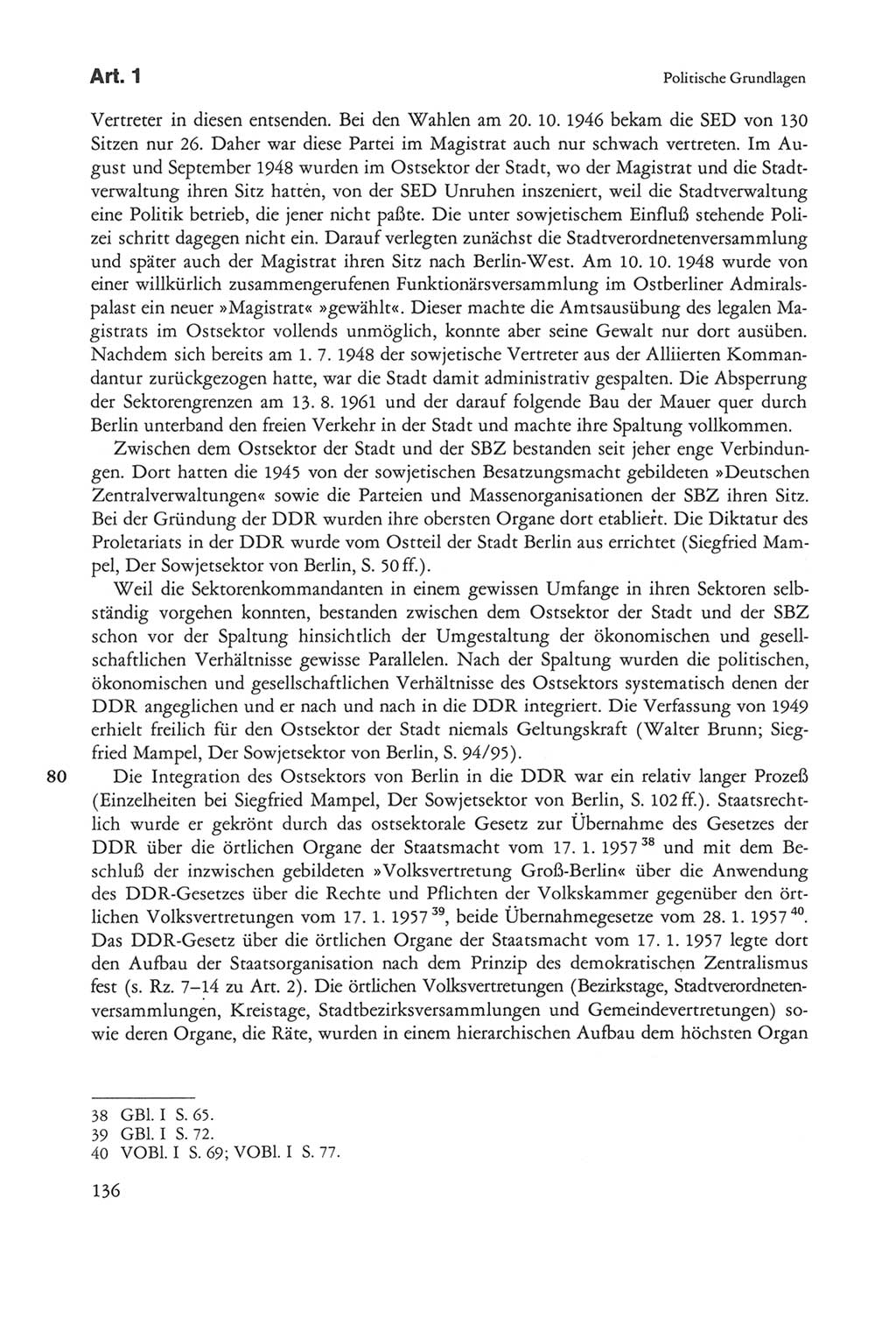 Die sozialistische Verfassung der Deutschen Demokratischen Republik (DDR), Kommentar 1982, Seite 136 (Soz. Verf. DDR Komm. 1982, S. 136)