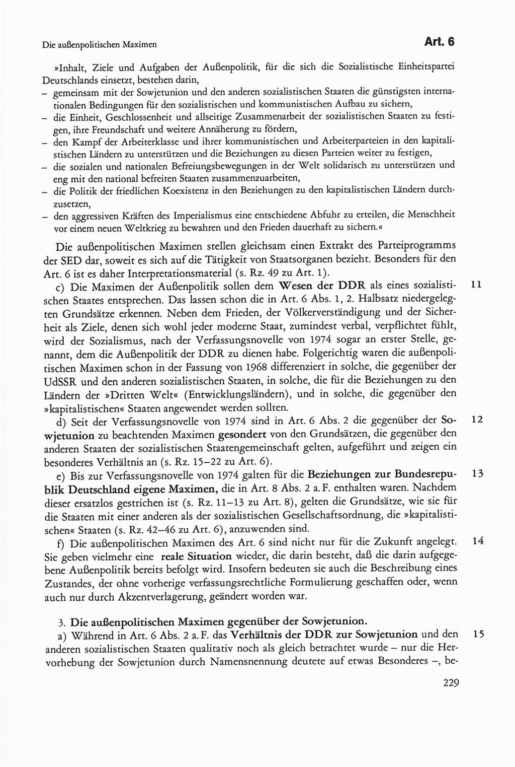 Die sozialistische Verfassung der Deutschen Demokratischen Republik (DDR), Kommentar 1982, Seite 229 (Soz. Verf. DDR Komm. 1982, S. 229)