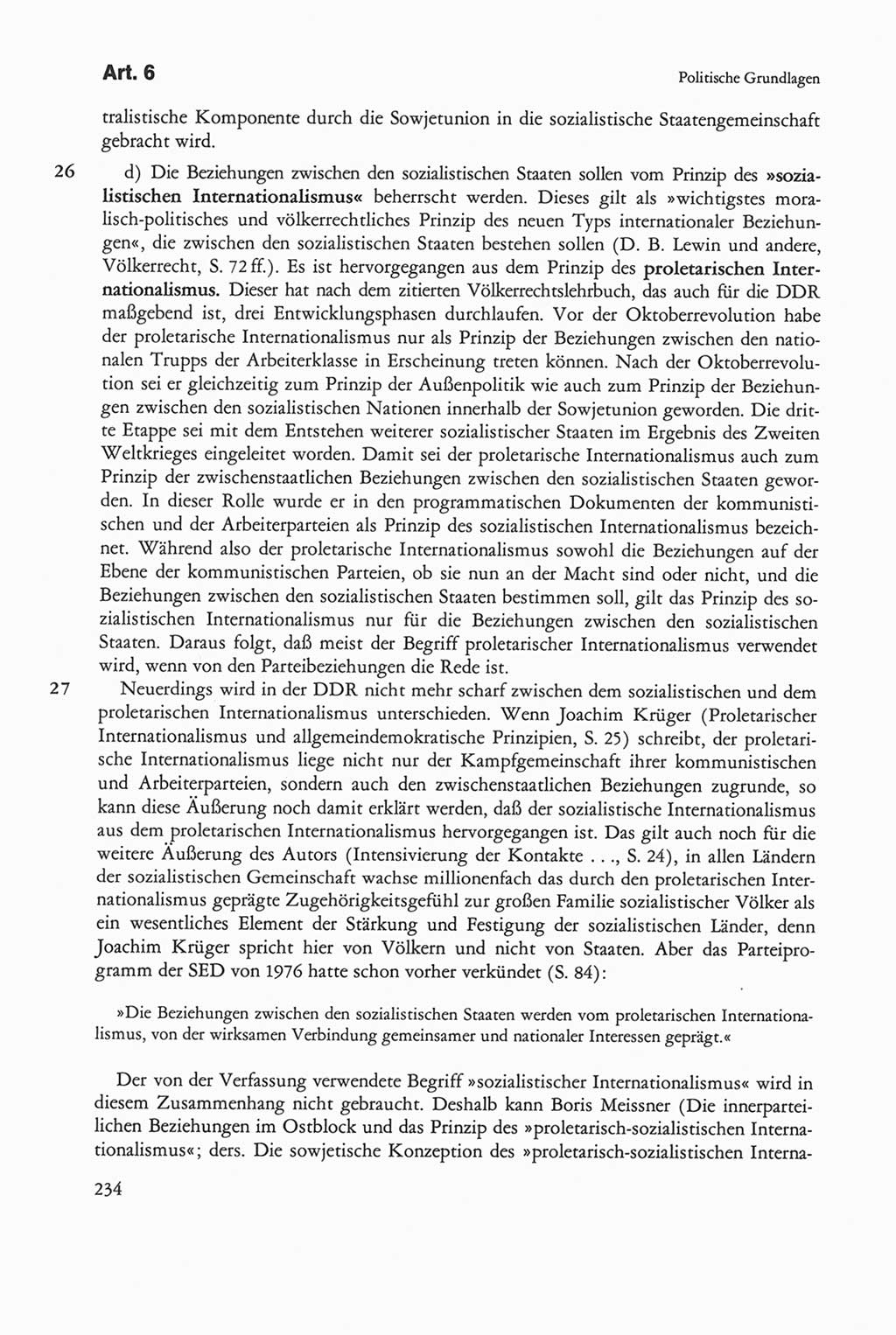 Die sozialistische Verfassung der Deutschen Demokratischen Republik (DDR), Kommentar 1982, Seite 234 (Soz. Verf. DDR Komm. 1982, S. 234)