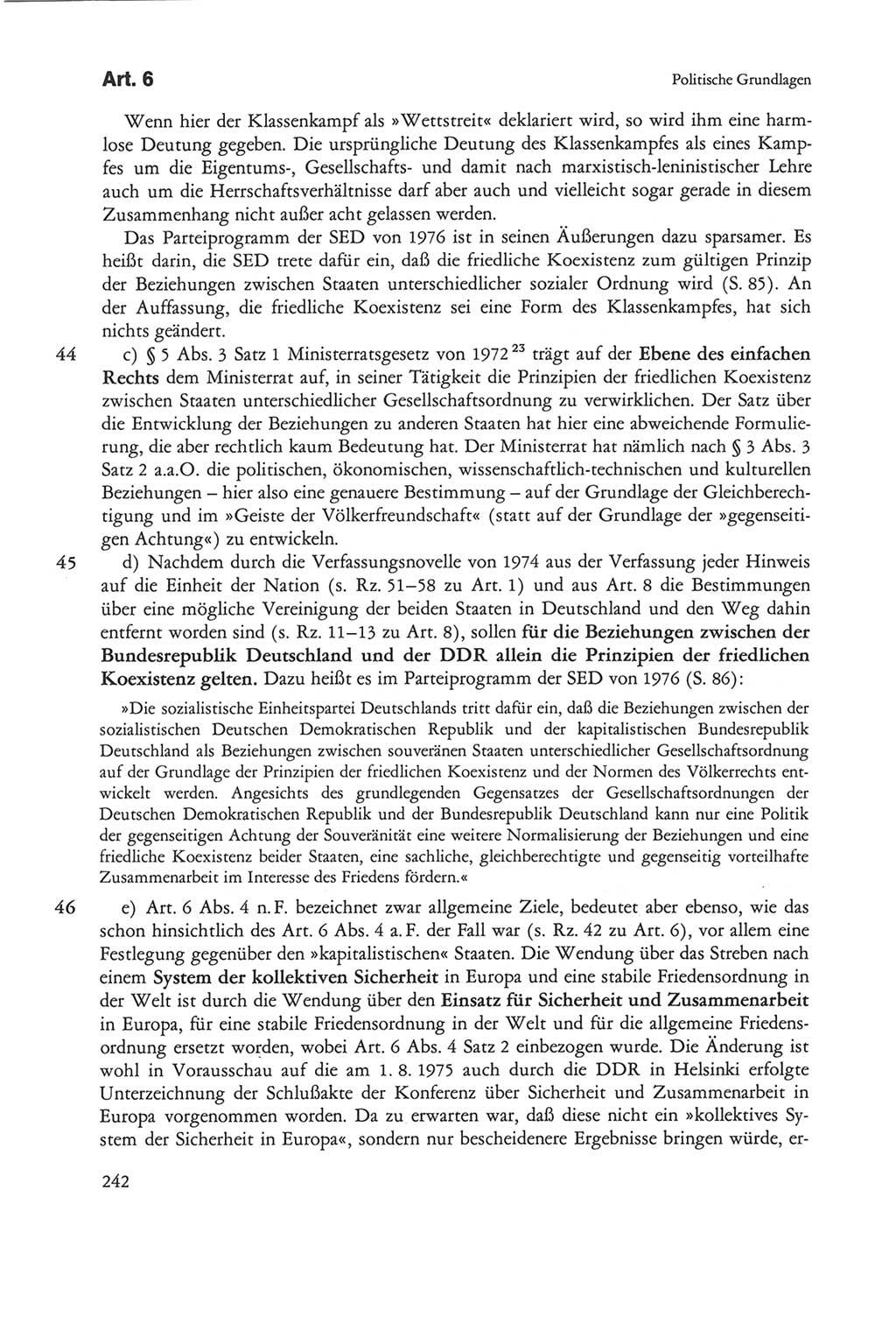 Die sozialistische Verfassung der Deutschen Demokratischen Republik (DDR), Kommentar 1982, Seite 242 (Soz. Verf. DDR Komm. 1982, S. 242)