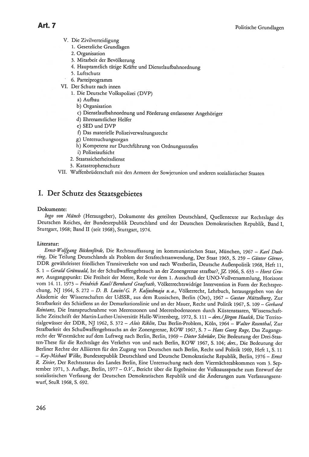 Die sozialistische Verfassung der Deutschen Demokratischen Republik (DDR), Kommentar 1982, Seite 246 (Soz. Verf. DDR Komm. 1982, S. 246)