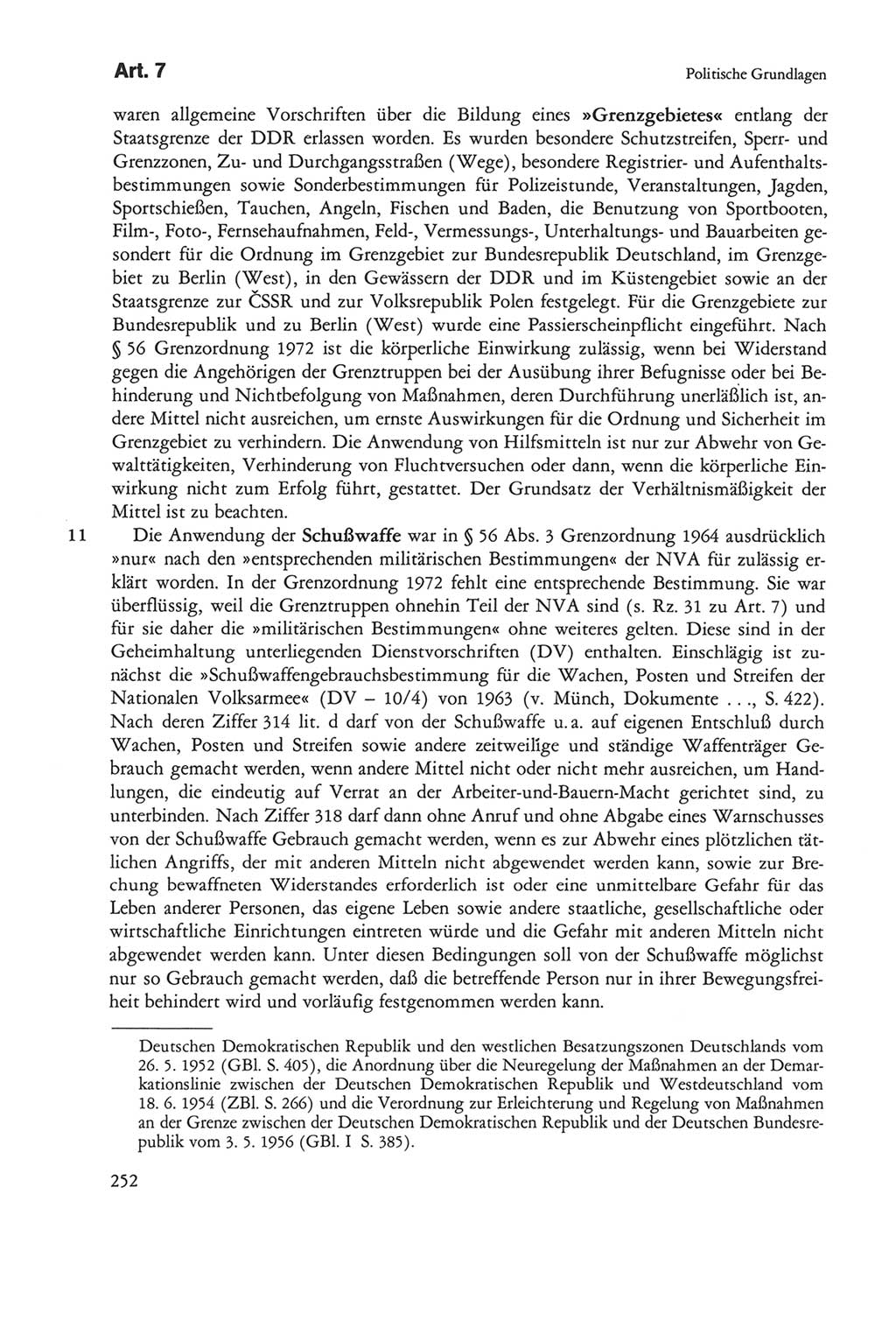 Die sozialistische Verfassung der Deutschen Demokratischen Republik (DDR), Kommentar 1982, Seite 252 (Soz. Verf. DDR Komm. 1982, S. 252)