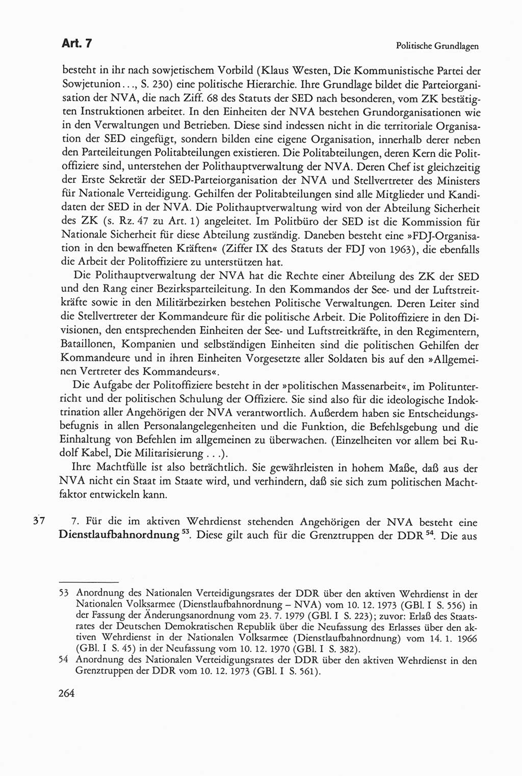 Die sozialistische Verfassung der Deutschen Demokratischen Republik (DDR), Kommentar 1982, Seite 264 (Soz. Verf. DDR Komm. 1982, S. 264)