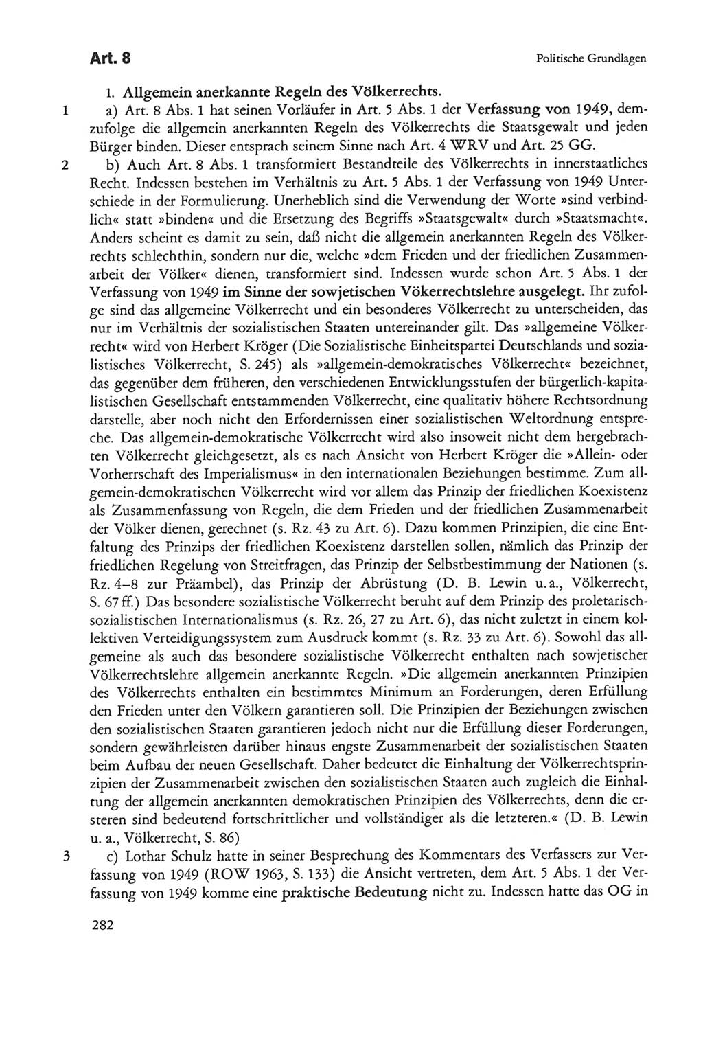 Die sozialistische Verfassung der Deutschen Demokratischen Republik (DDR), Kommentar 1982, Seite 282 (Soz. Verf. DDR Komm. 1982, S. 282)