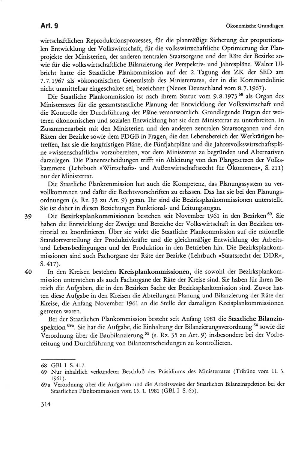 Die sozialistische Verfassung der Deutschen Demokratischen Republik (DDR), Kommentar 1982, Seite 314 (Soz. Verf. DDR Komm. 1982, S. 314)