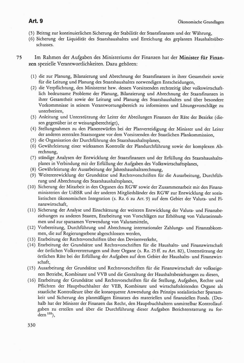 Die sozialistische Verfassung der Deutschen Demokratischen Republik (DDR), Kommentar 1982, Seite 330 (Soz. Verf. DDR Komm. 1982, S. 330)