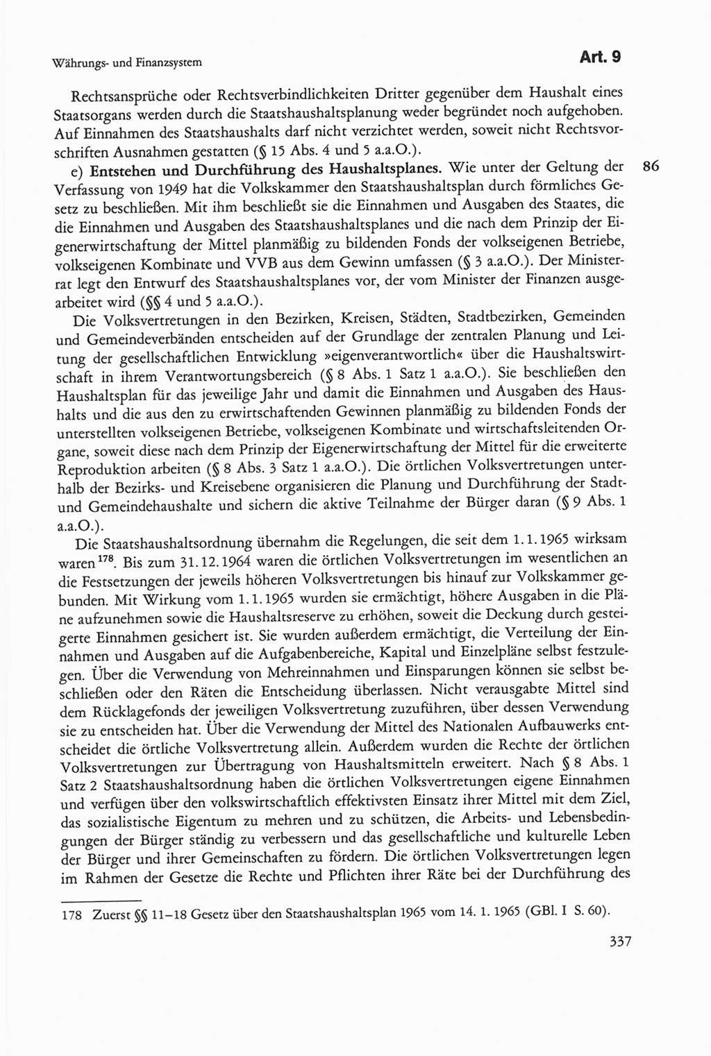 Die sozialistische Verfassung der Deutschen Demokratischen Republik (DDR), Kommentar 1982, Seite 337 (Soz. Verf. DDR Komm. 1982, S. 337)