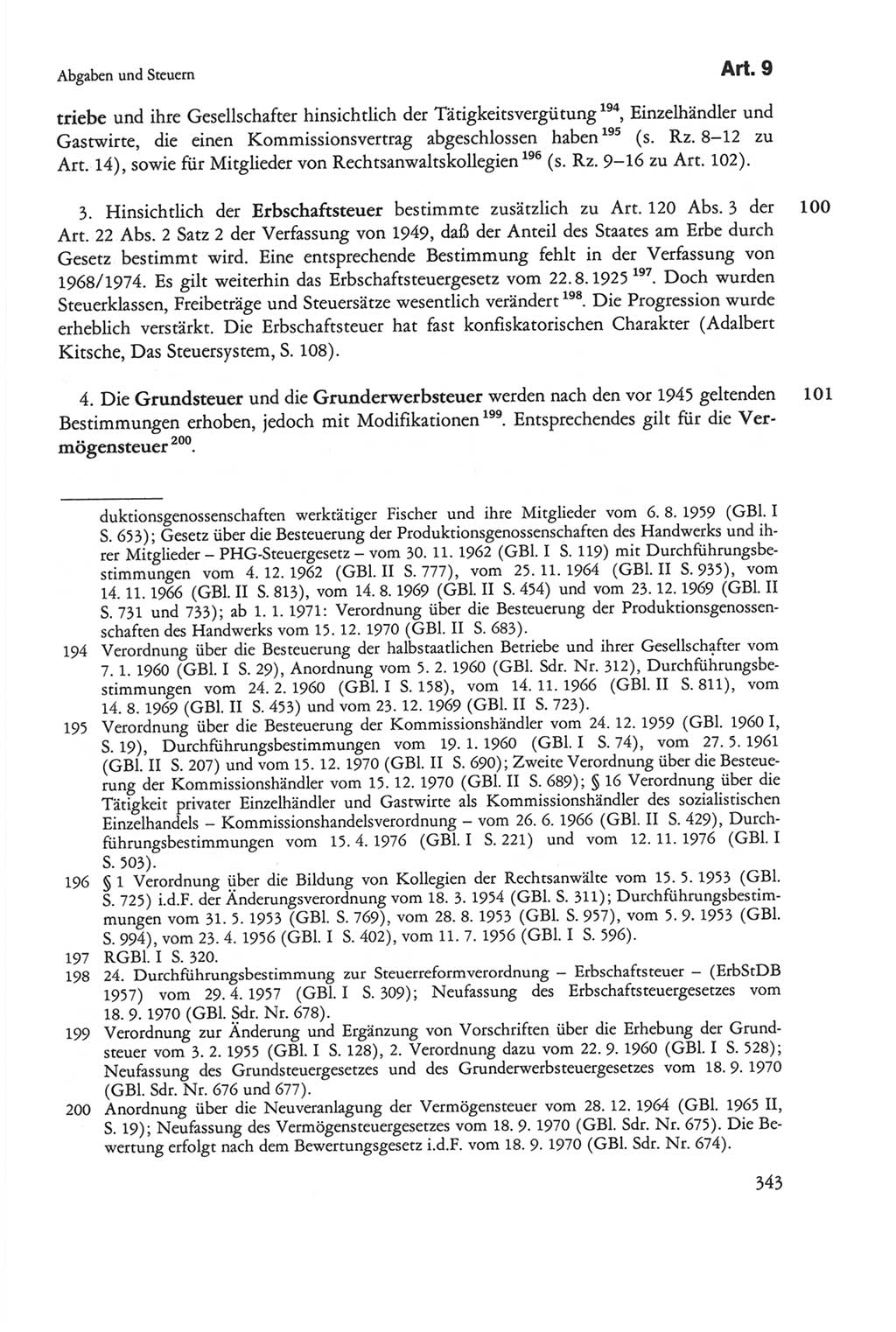 Die sozialistische Verfassung der Deutschen Demokratischen Republik (DDR), Kommentar 1982, Seite 343 (Soz. Verf. DDR Komm. 1982, S. 343)