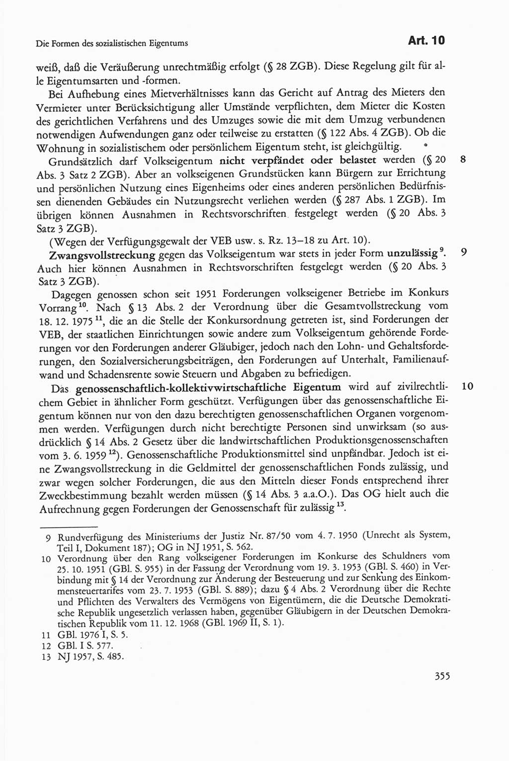 Die sozialistische Verfassung der Deutschen Demokratischen Republik (DDR), Kommentar 1982, Seite 355 (Soz. Verf. DDR Komm. 1982, S. 355)