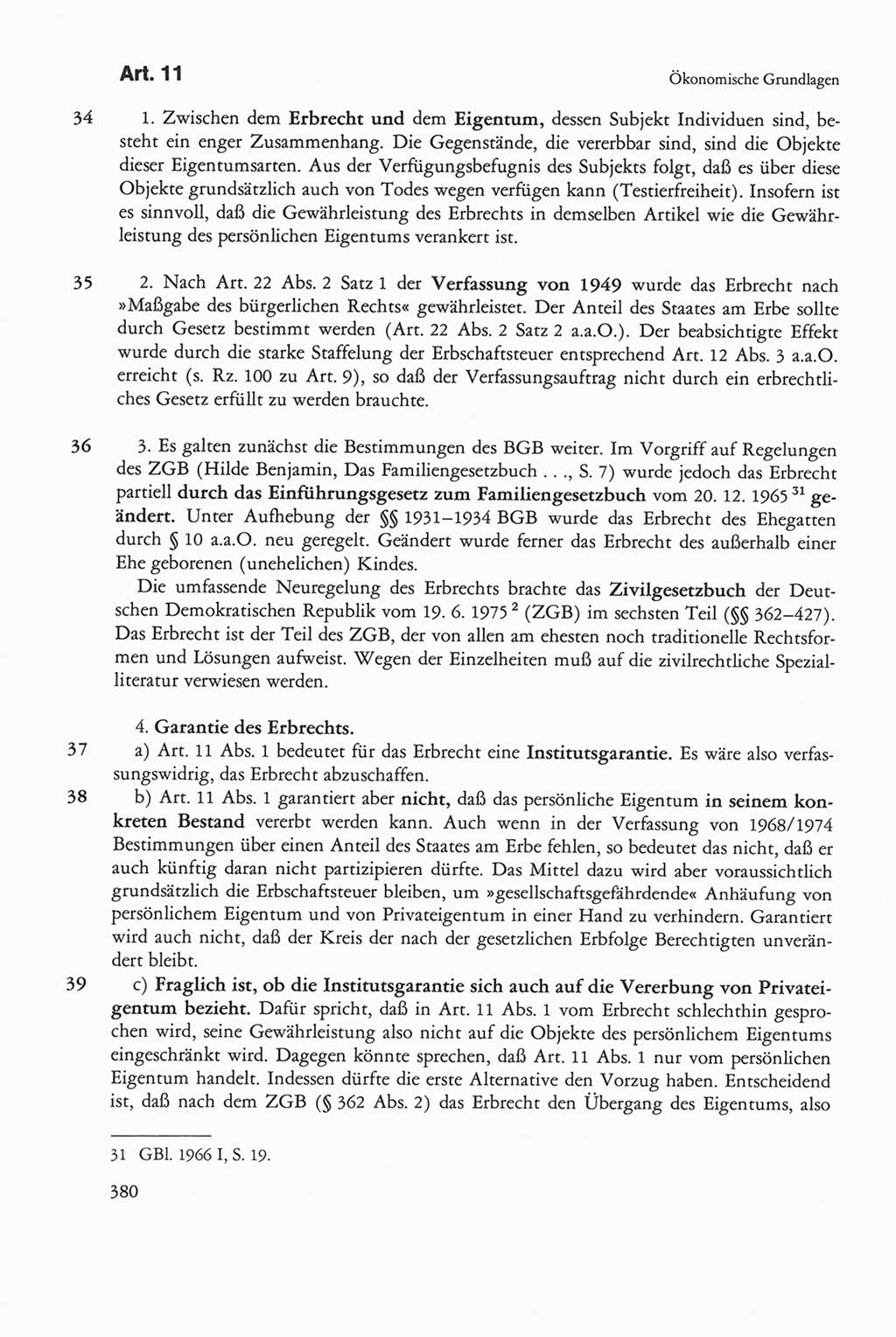 Die sozialistische Verfassung der Deutschen Demokratischen Republik (DDR), Kommentar 1982, Seite 380 (Soz. Verf. DDR Komm. 1982, S. 380)