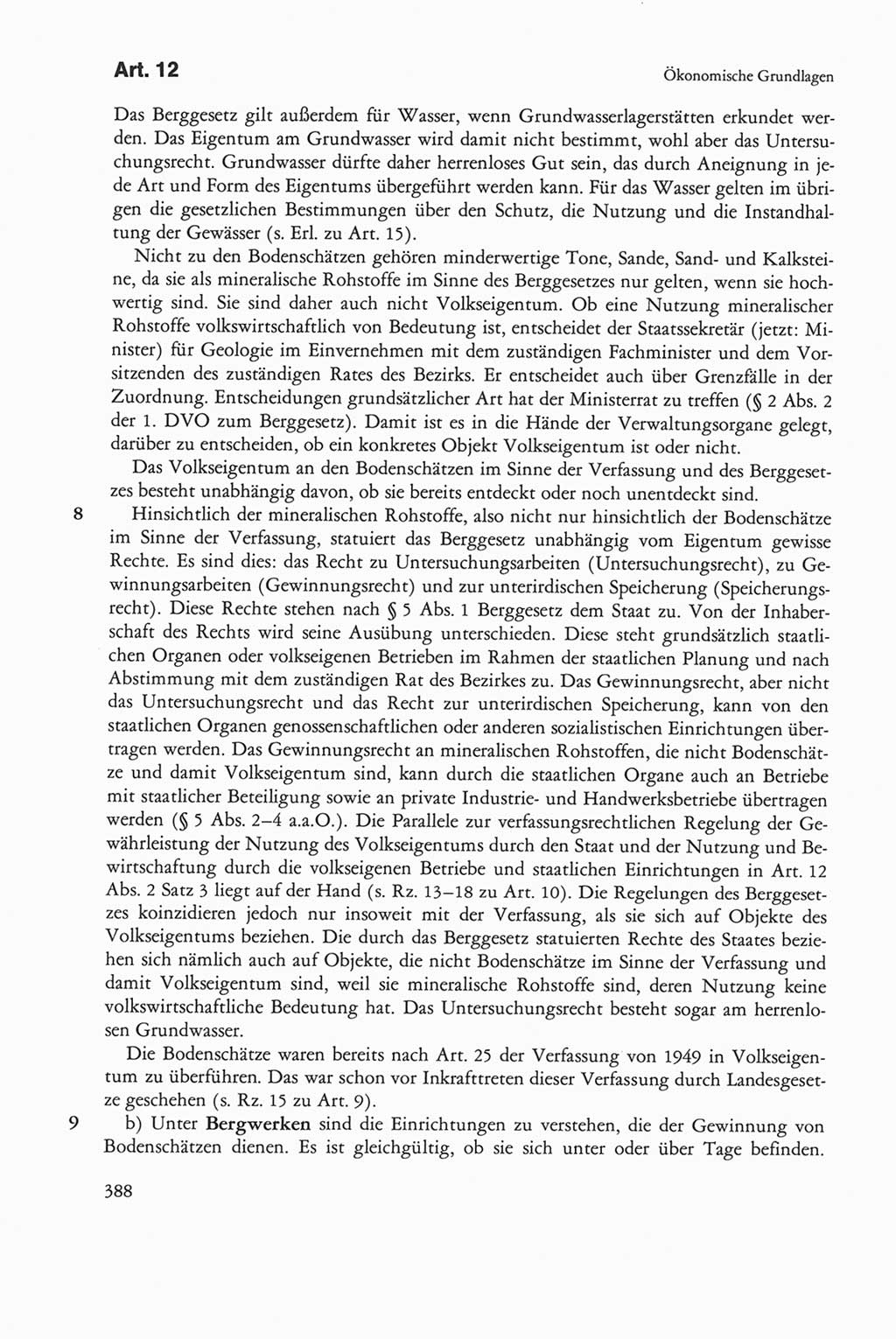 Die sozialistische Verfassung der Deutschen Demokratischen Republik (DDR), Kommentar 1982, Seite 388 (Soz. Verf. DDR Komm. 1982, S. 388)
