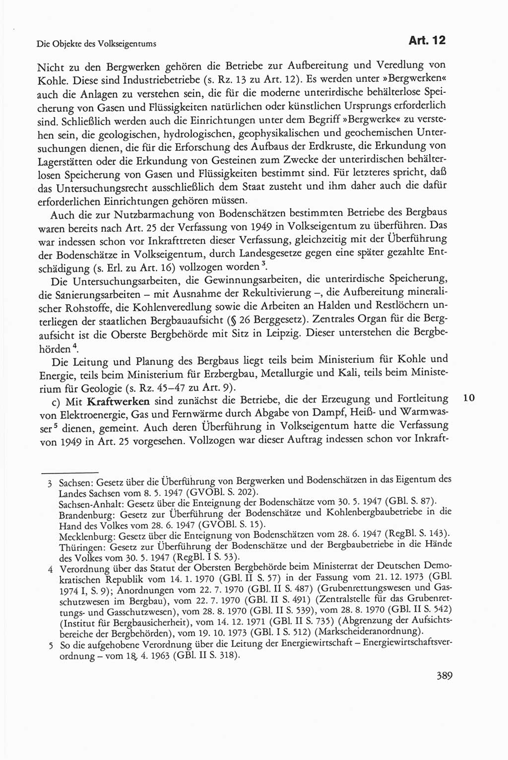 Die sozialistische Verfassung der Deutschen Demokratischen Republik (DDR), Kommentar 1982, Seite 389 (Soz. Verf. DDR Komm. 1982, S. 389)