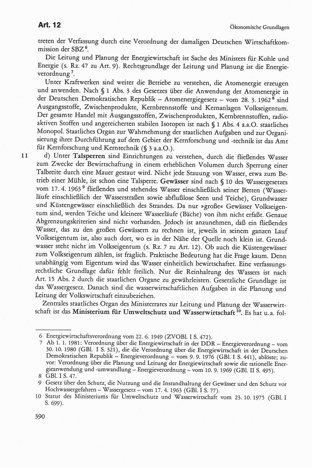 Die sozialistische Verfassung der Deutschen Demokratischen Republik (DDR), Kommentar 1982, Seite 390 (Soz. Verf. DDR Komm. 1982, S. 390)