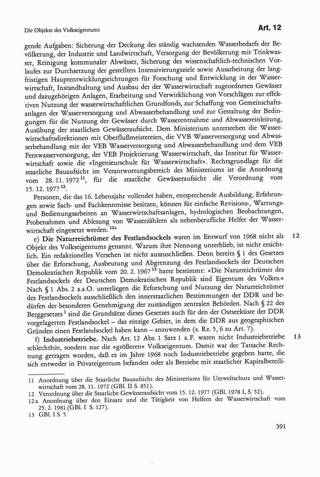 Die sozialistische Verfassung der Deutschen Demokratischen Republik (DDR), Kommentar 1982, Seite 391 (Soz. Verf. DDR Komm. 1982, S. 391)
