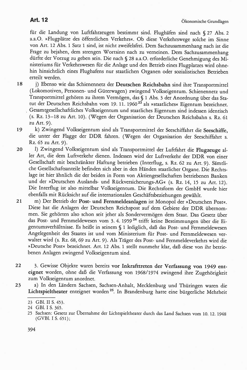 Die sozialistische Verfassung der Deutschen Demokratischen Republik (DDR), Kommentar 1982, Seite 394 (Soz. Verf. DDR Komm. 1982, S. 394)