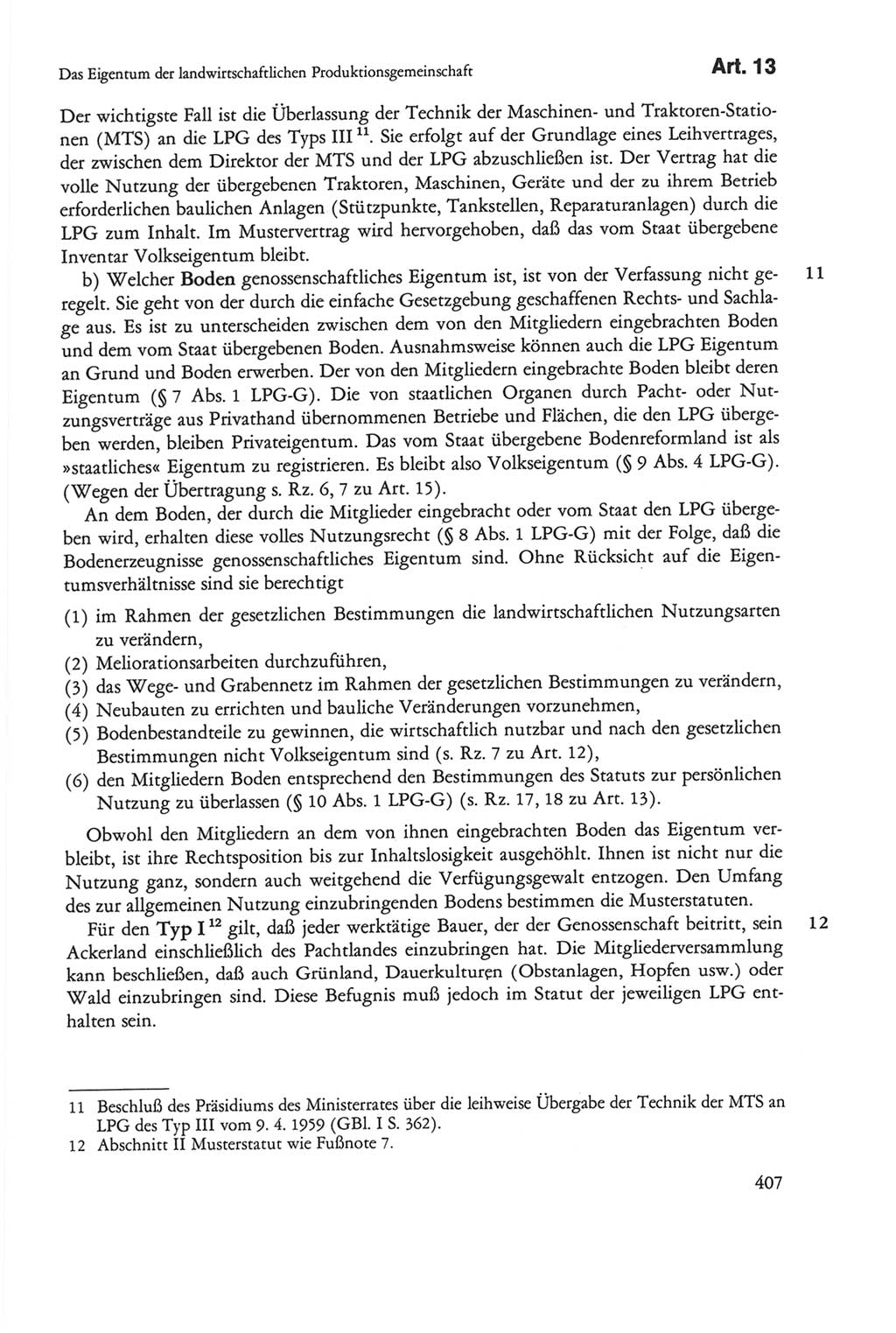 Die sozialistische Verfassung der Deutschen Demokratischen Republik (DDR), Kommentar 1982, Seite 407 (Soz. Verf. DDR Komm. 1982, S. 407)