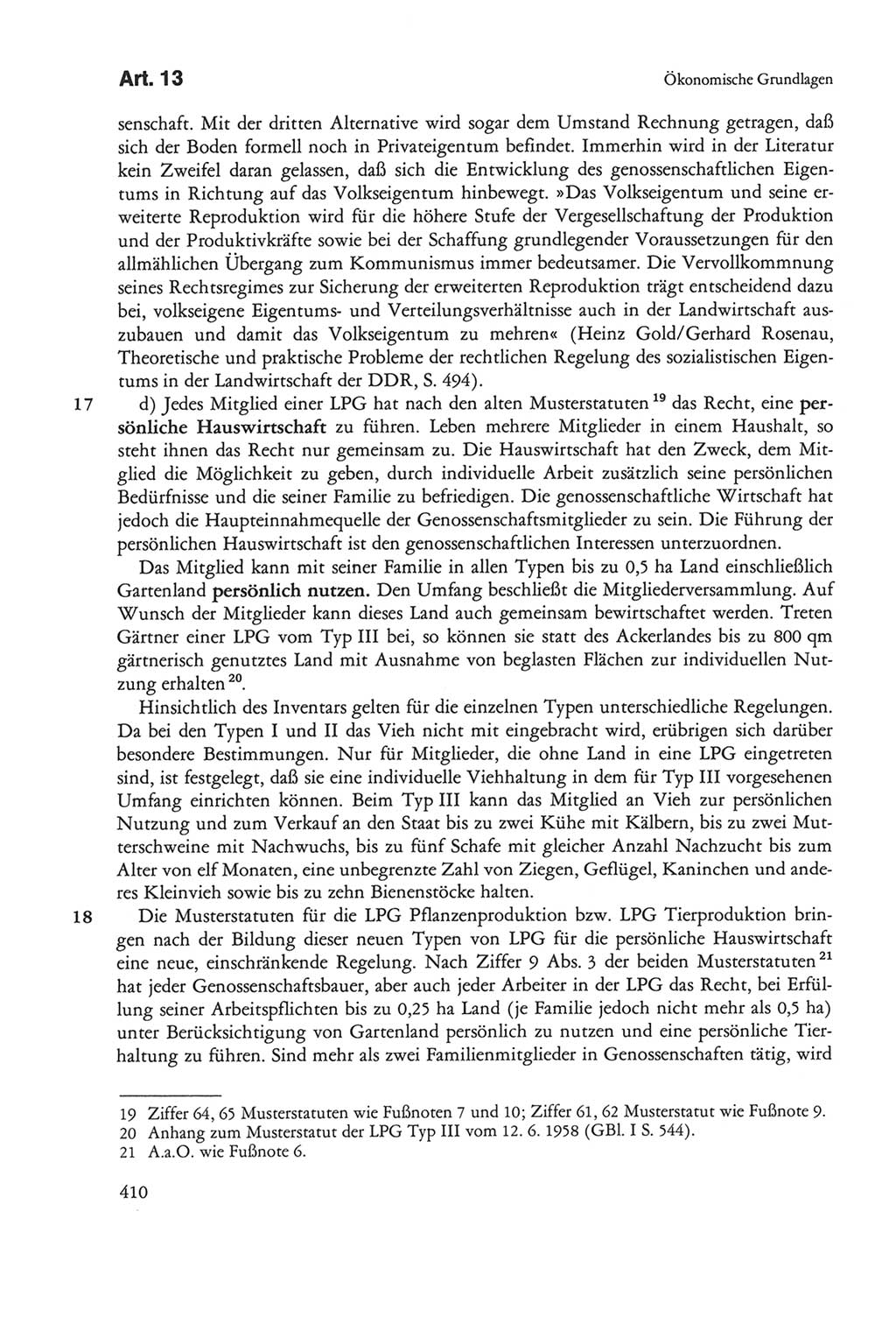 Die sozialistische Verfassung der Deutschen Demokratischen Republik (DDR), Kommentar 1982, Seite 410 (Soz. Verf. DDR Komm. 1982, S. 410)