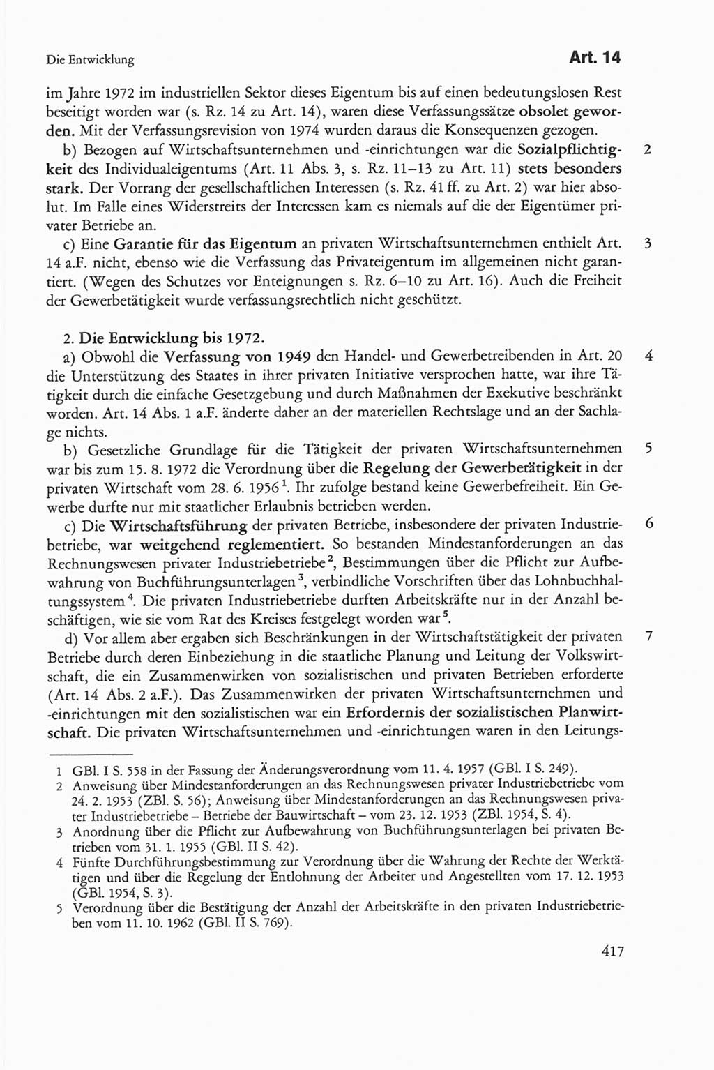 Die sozialistische Verfassung der Deutschen Demokratischen Republik (DDR), Kommentar 1982, Seite 417 (Soz. Verf. DDR Komm. 1982, S. 417)