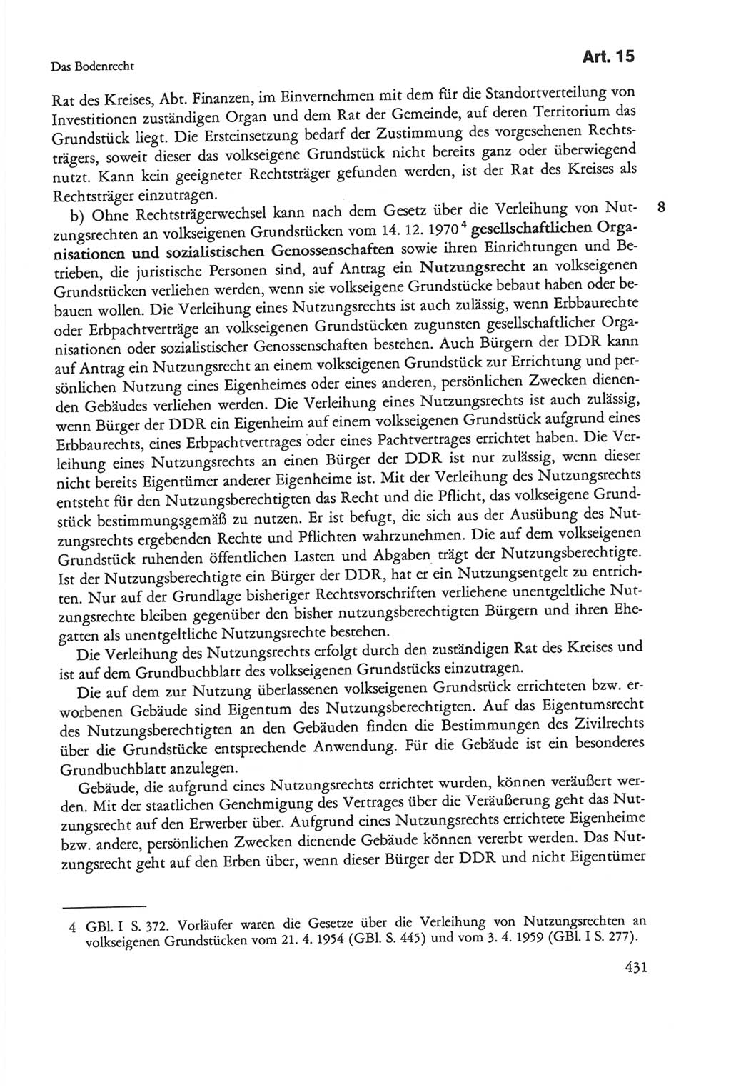 Die sozialistische Verfassung der Deutschen Demokratischen Republik (DDR), Kommentar 1982, Seite 431 (Soz. Verf. DDR Komm. 1982, S. 431)