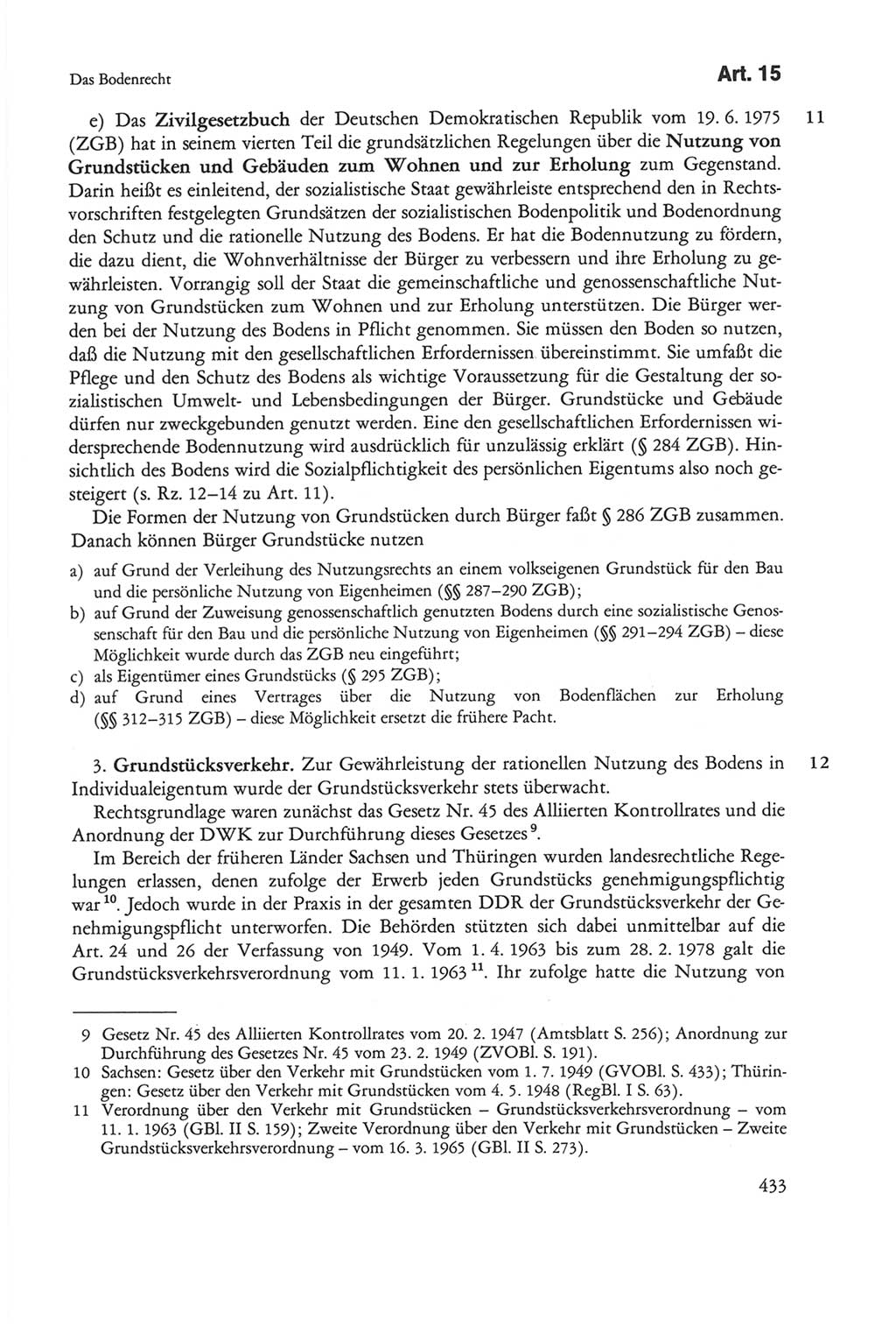 Die sozialistische Verfassung der Deutschen Demokratischen Republik (DDR), Kommentar 1982, Seite 433 (Soz. Verf. DDR Komm. 1982, S. 433)