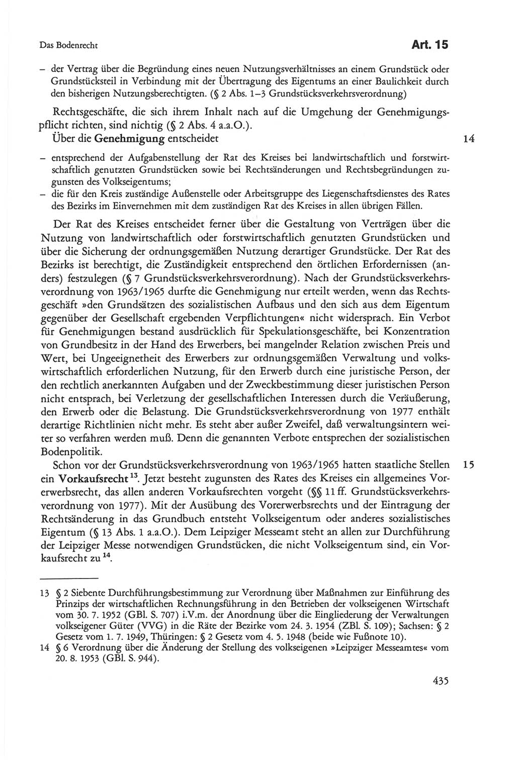 Die sozialistische Verfassung der Deutschen Demokratischen Republik (DDR), Kommentar 1982, Seite 435 (Soz. Verf. DDR Komm. 1982, S. 435)