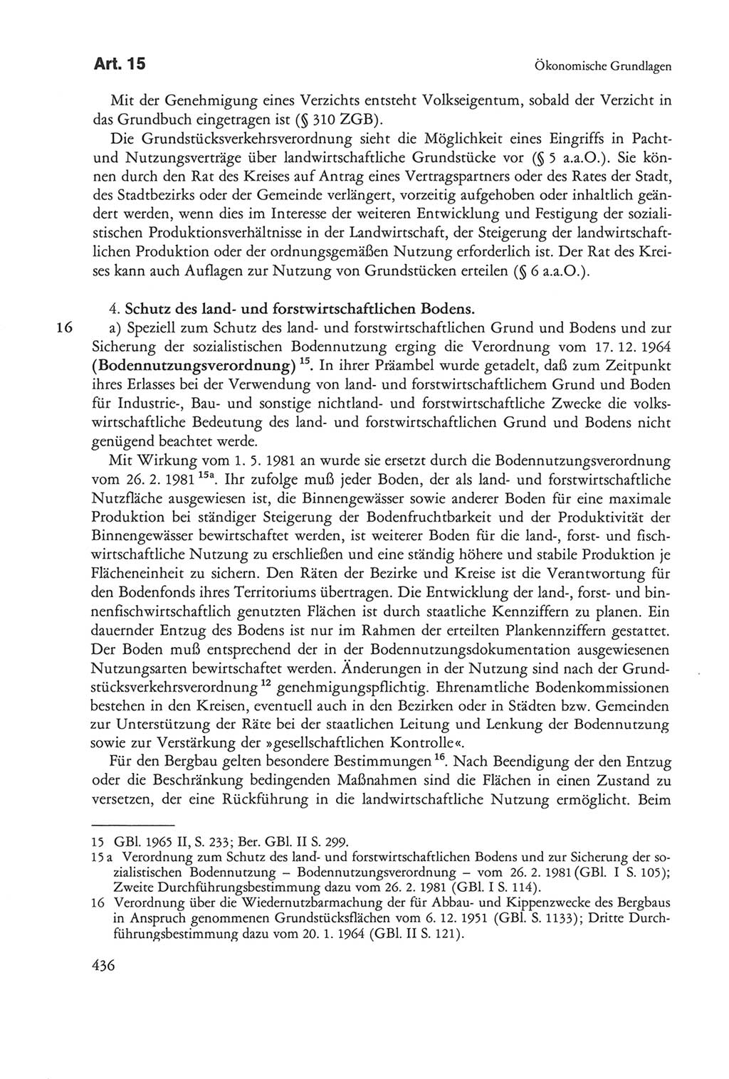 Die sozialistische Verfassung der Deutschen Demokratischen Republik (DDR), Kommentar 1982, Seite 436 (Soz. Verf. DDR Komm. 1982, S. 436)