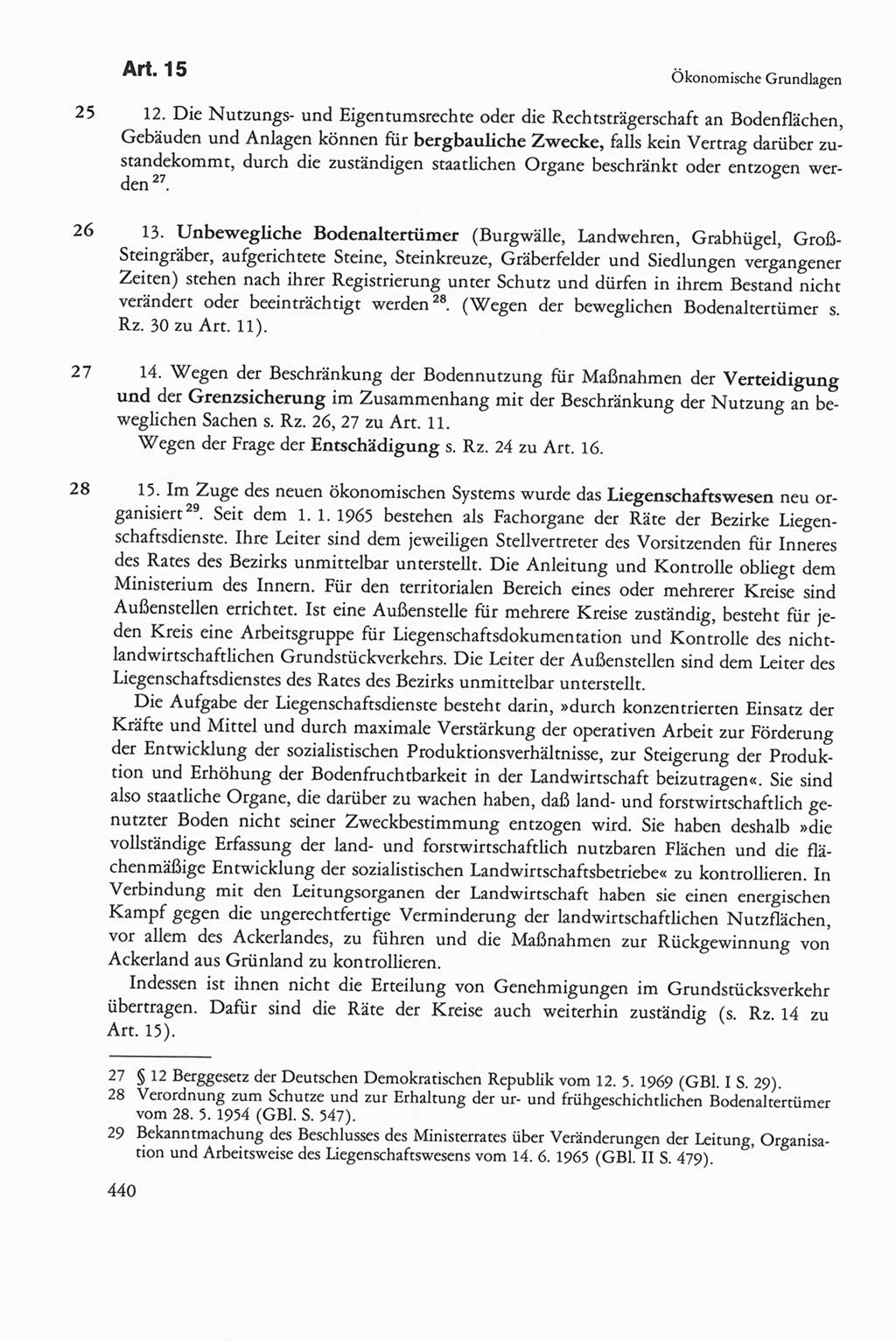 Die sozialistische Verfassung der Deutschen Demokratischen Republik (DDR), Kommentar 1982, Seite 440 (Soz. Verf. DDR Komm. 1982, S. 440)