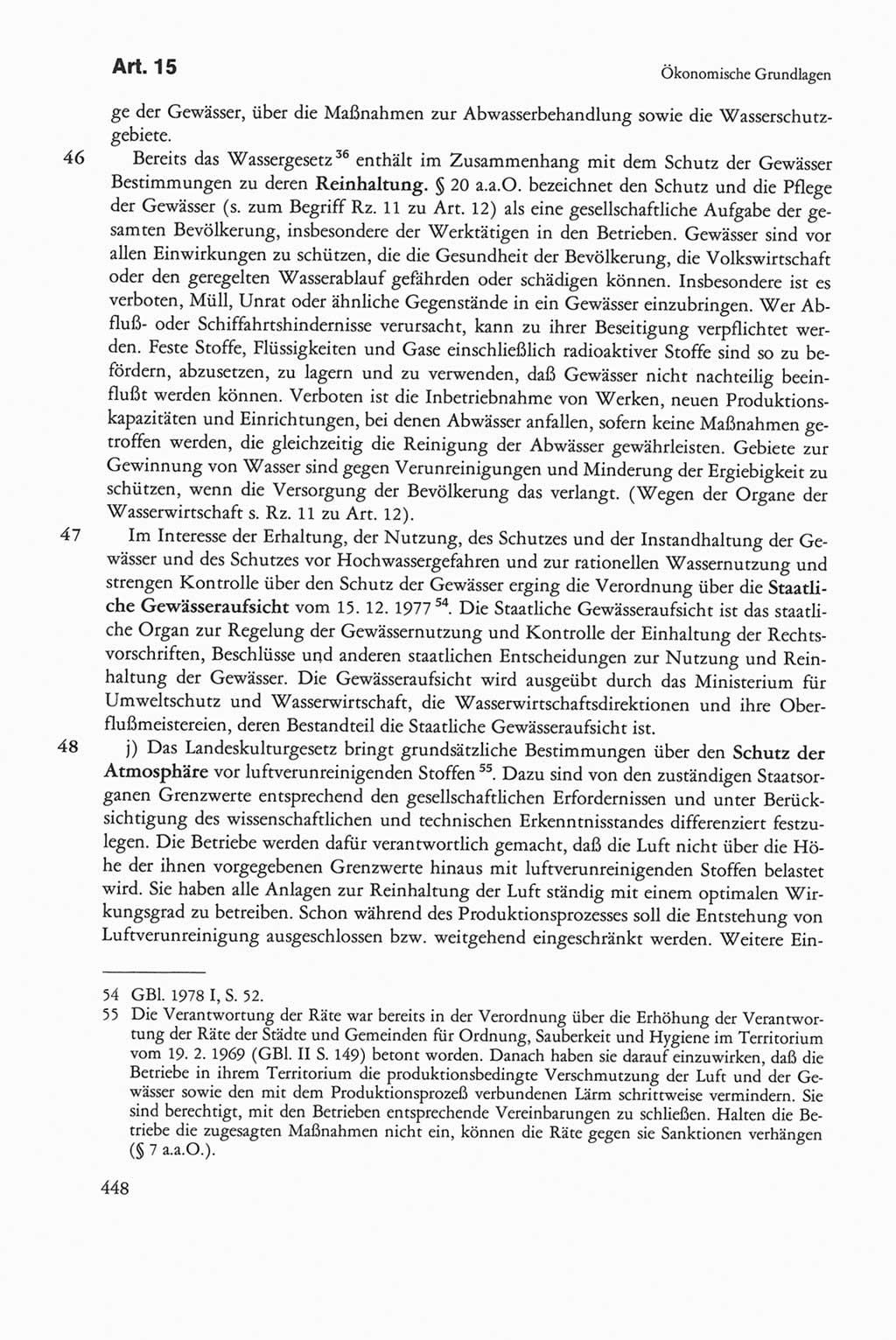 Die sozialistische Verfassung der Deutschen Demokratischen Republik (DDR), Kommentar 1982, Seite 448 (Soz. Verf. DDR Komm. 1982, S. 448)