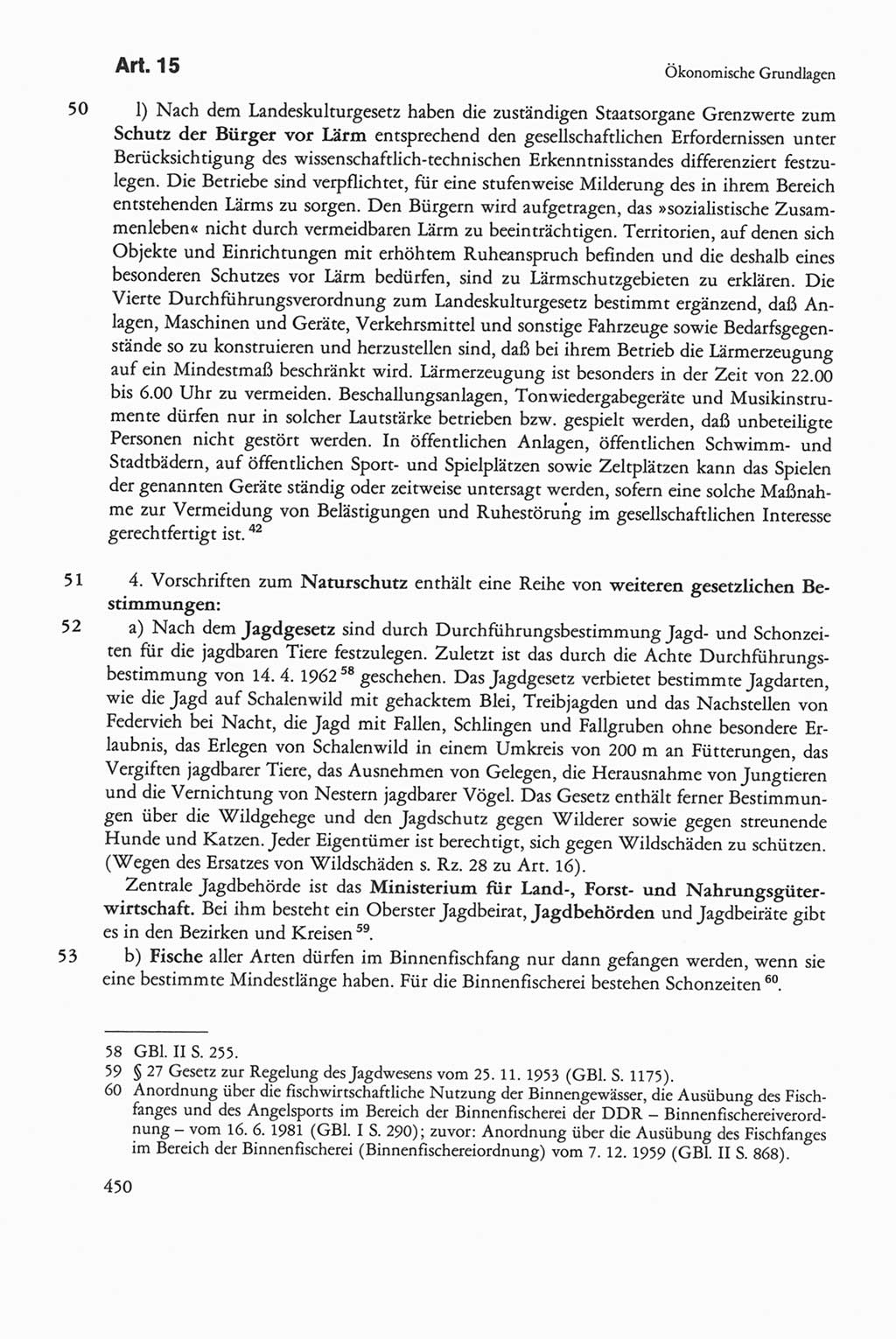 Die sozialistische Verfassung der Deutschen Demokratischen Republik (DDR), Kommentar 1982, Seite 450 (Soz. Verf. DDR Komm. 1982, S. 450)