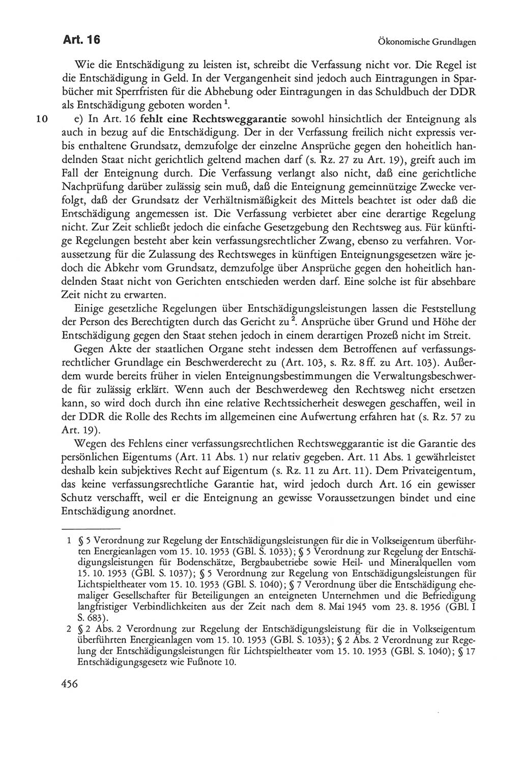 Die sozialistische Verfassung der Deutschen Demokratischen Republik (DDR), Kommentar 1982, Seite 456 (Soz. Verf. DDR Komm. 1982, S. 456)