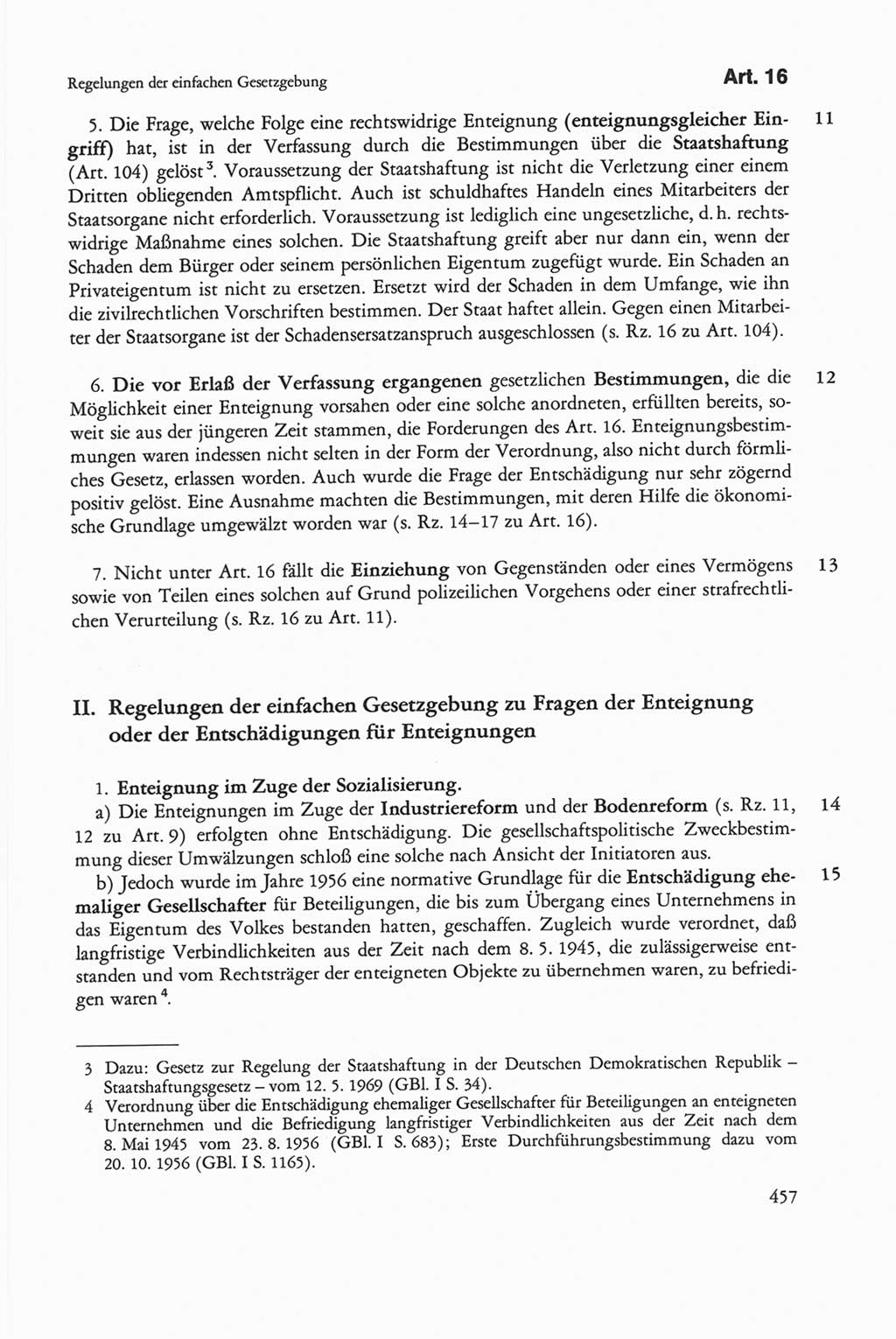 Die sozialistische Verfassung der Deutschen Demokratischen Republik (DDR), Kommentar 1982, Seite 457 (Soz. Verf. DDR Komm. 1982, S. 457)