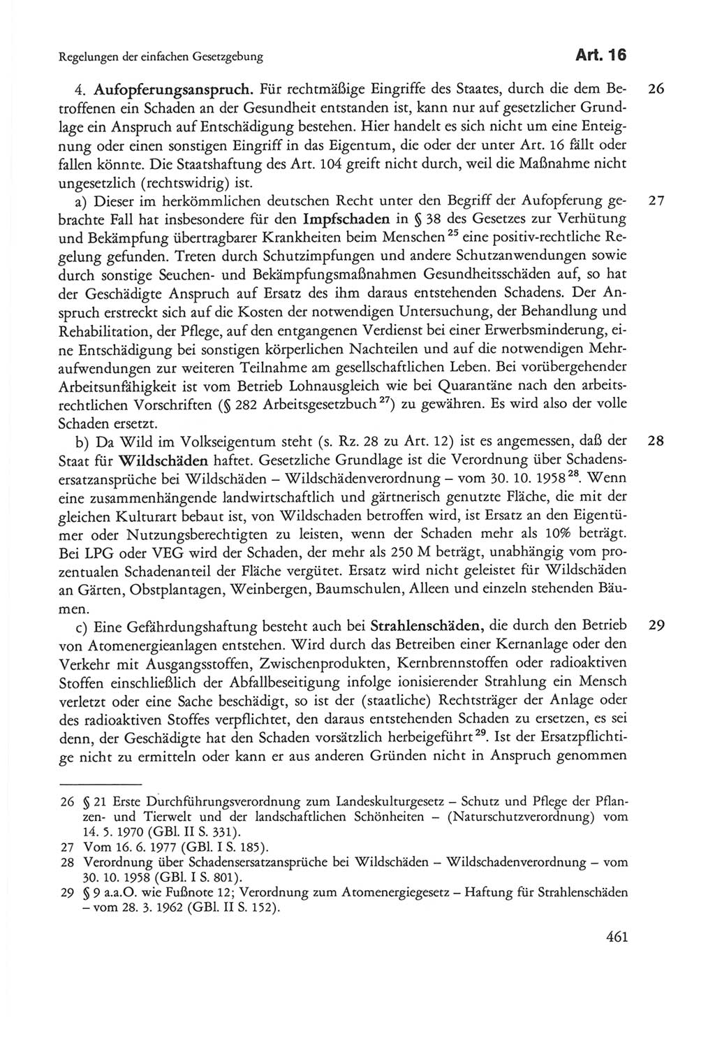 Die sozialistische Verfassung der Deutschen Demokratischen Republik (DDR), Kommentar 1982, Seite 461 (Soz. Verf. DDR Komm. 1982, S. 461)