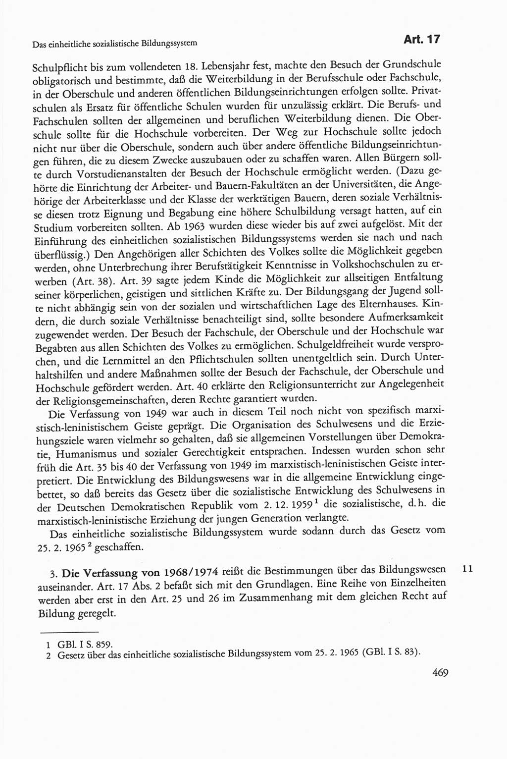 Die sozialistische Verfassung der Deutschen Demokratischen Republik (DDR), Kommentar 1982, Seite 469 (Soz. Verf. DDR Komm. 1982, S. 469)