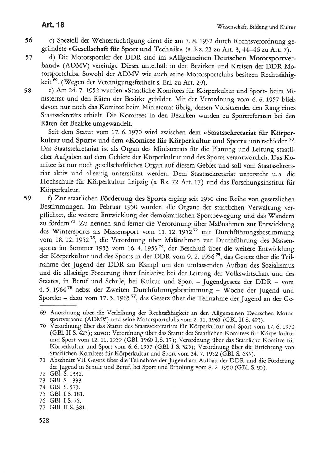 Die sozialistische Verfassung der Deutschen Demokratischen Republik (DDR), Kommentar 1982, Seite 528 (Soz. Verf. DDR Komm. 1982, S. 528)