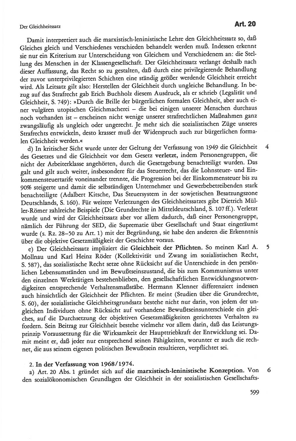 Die sozialistische Verfassung der Deutschen Demokratischen Republik (DDR), Kommentar 1982, Seite 599 (Soz. Verf. DDR Komm. 1982, S. 599)