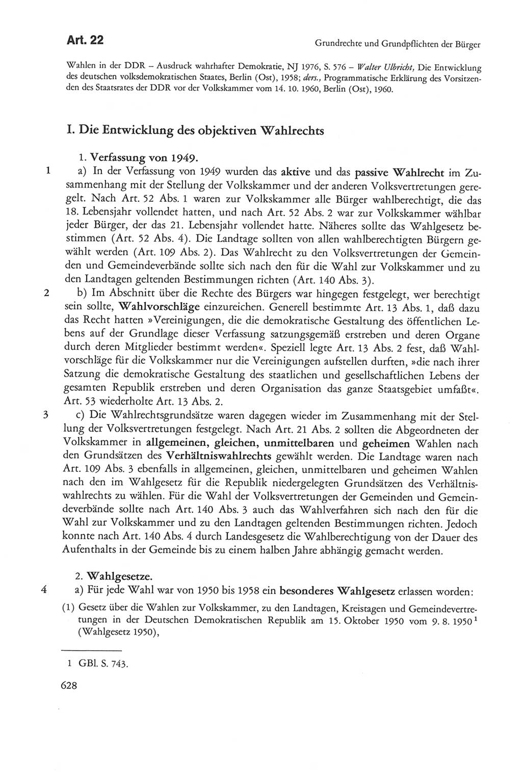 Die sozialistische Verfassung der Deutschen Demokratischen Republik (DDR), Kommentar 1982, Seite 628 (Soz. Verf. DDR Komm. 1982, S. 628)