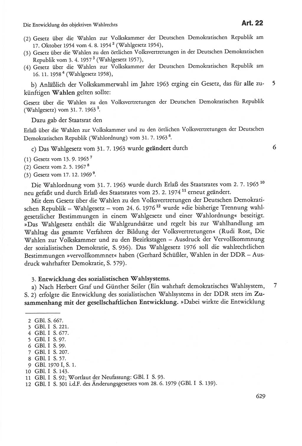 Die sozialistische Verfassung der Deutschen Demokratischen Republik (DDR), Kommentar 1982, Seite 629 (Soz. Verf. DDR Komm. 1982, S. 629)
