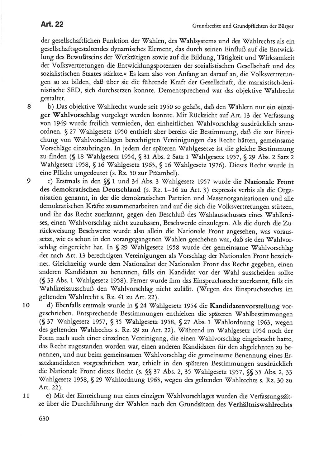 Die sozialistische Verfassung der Deutschen Demokratischen Republik (DDR), Kommentar 1982, Seite 630 (Soz. Verf. DDR Komm. 1982, S. 630)