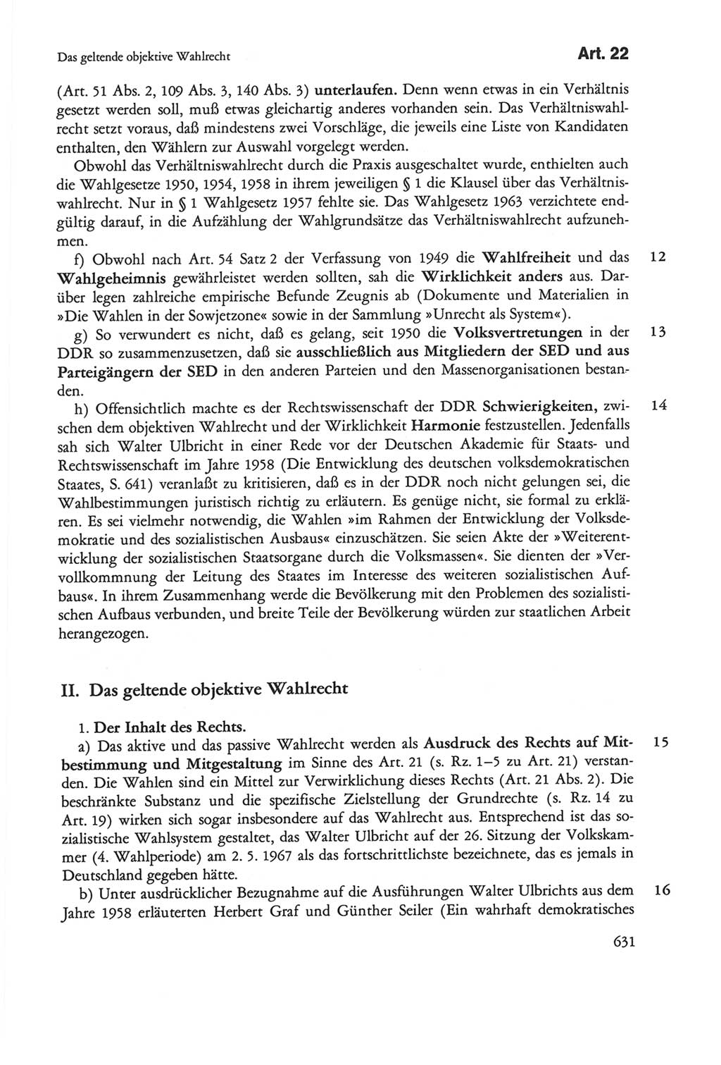 Die sozialistische Verfassung der Deutschen Demokratischen Republik (DDR), Kommentar 1982, Seite 631 (Soz. Verf. DDR Komm. 1982, S. 631)