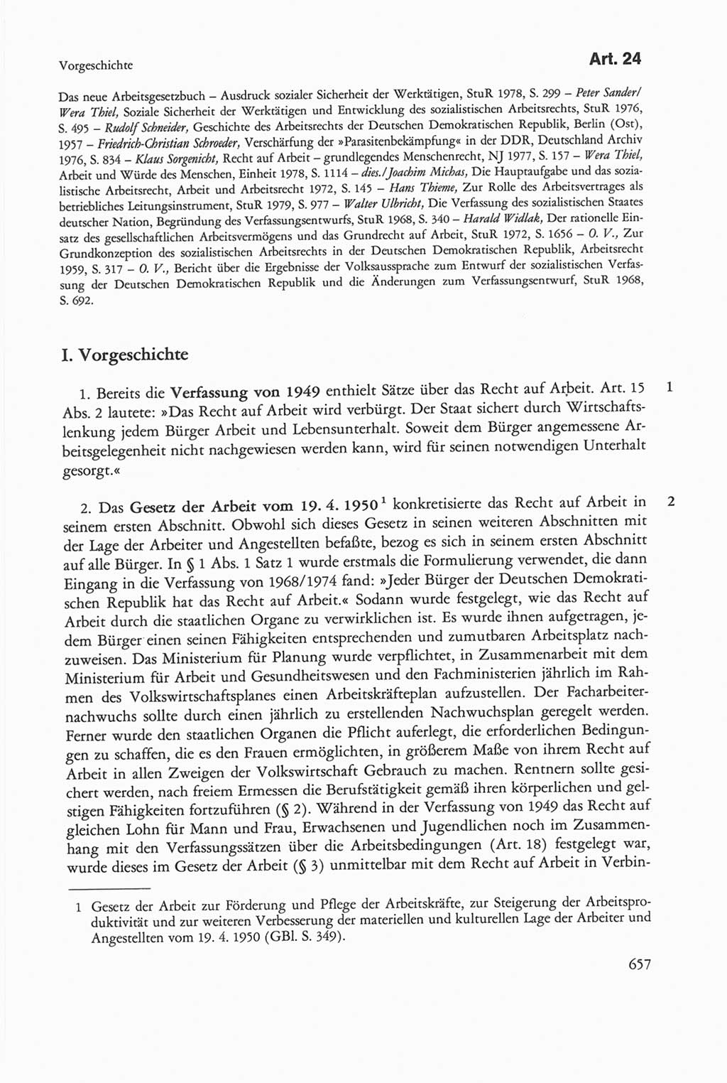 Die sozialistische Verfassung der Deutschen Demokratischen Republik (DDR), Kommentar 1982, Seite 657 (Soz. Verf. DDR Komm. 1982, S. 657)
